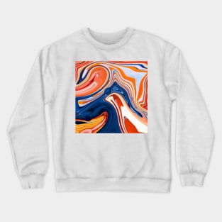 Abstract marble painting Art Crewneck Sweatshirt